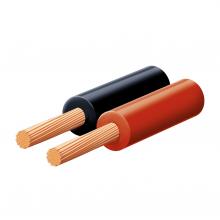 KL 0,5-10X - SAL KL 0,5-10X hangszóróvezeték, piros-fekete, 2C x (64 x 0,10 mm), 0,1 mm-es elemi szál, 10m