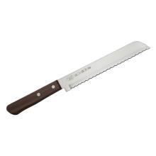 803-762 - Satake 803-762 Tomoko japán kenyérvágó kés, 20 cm penge hossz, rozsdamentes acél, natúr fa markolat