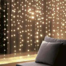 KIN126DWW - HOME KIN126DWW DOT LED-es fényfüggöny, 0,9 m, 126 db melegfehér DOT LED, állófényű, hálózati tápellátás, beltéri kivitel