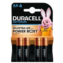 Duracell Optimum LR6 - Duracell OPTIMUM LR6 10PP110049 AA alkáli elem, 1,5 V feszültség, kiemelkedő teljesítmény, 4db/bliszter