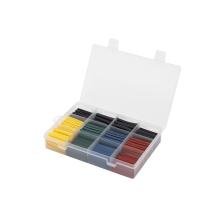 DRSSET - HOME DRSSET zsugorcső készlet, 530db x 45mm, vegyes színekben, 8 féle átmérő, 12 változat, 1.5-10mm vezetékhez, 2-11mm belső átmérővel, tároló dobozban