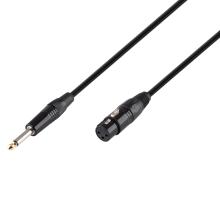 XLRFJACK5 - SAL XLRFJACK5 audió kábel, XLR aljzat / JACK dugó, 5 méter, átm. 6.3mm monó dugó, réz vezeték