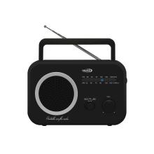 TR-9205 - HAUSER TR-9205 AM/FM analóg táskarádió, max. 0,8 W RMS teljesítmény, elemes és hálózati tápellátás, fekete színű