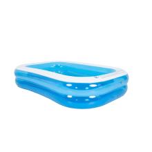 51258 - Jilong Sunclub 51258 felfújható gyerekmedence, 262 x 175 x 50 cm, 780 literes, 6 éves kortól, 2 légkamrás