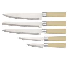 ZLN1610 - Zilan ZLN1610 késkészlet, 6db-os, rozsdamentes acél, ergonomikus markolat, fehér