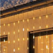 KKF1200D20M - HOME KKF1200D20M LED-es sziporkázó fényfüggöny, 20 méter, 1200db melegfehér DOT LED, adapteres tápellátás, kül- és beltéri kivitel