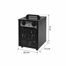 FKI3 - HOME FKI3 hordozható ventilátoros fűtőtest, max. 3000 W, 2 fokozat, termosztát, IPX4, dupla falú ház