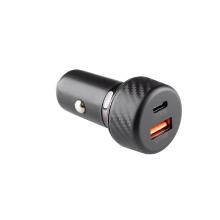 SAU48PD - SAL SAU48PD autós USB gyorstöltő, 48Watt, 2in1: USB-A + USB-C, QC+PD gyorstöltés, LED világítás