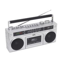 RRTBRONX - SAL RRTBRONX sztereó kazettás rádiós magnó, Bluetooth, USB, microSD, MP3, multi-felvétel és archiválás, 3-sávos rádió
